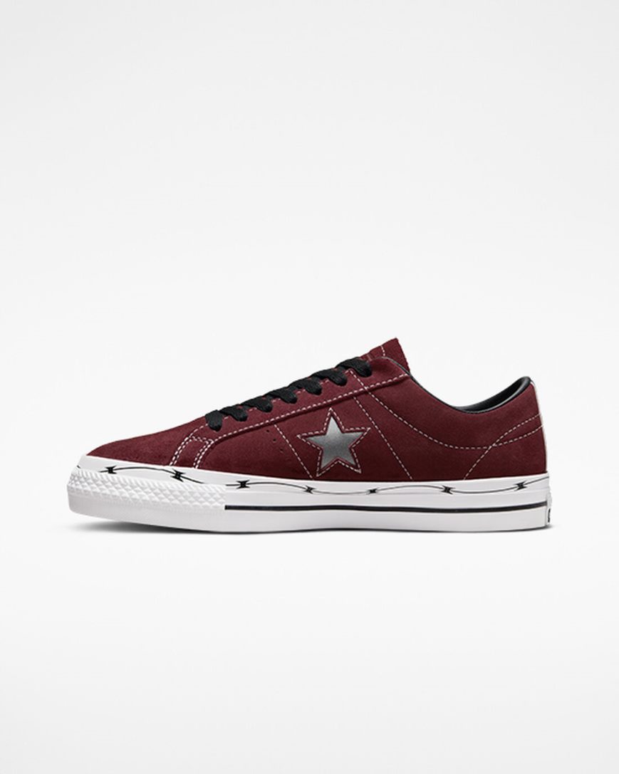 Women's Converse CONS One Star Pro Razor Wire Skate Shoes Deep Burgundy / Black / White | AU C4319C